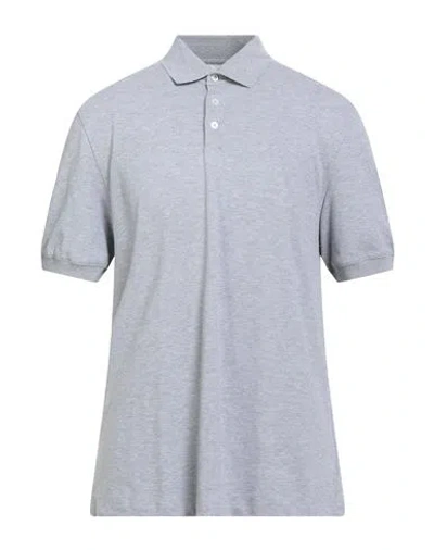 Brunello Cucinelli Man Polo Shirt Light Grey Size Xxl Cotton In Gray