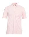 Brunello Cucinelli Man Polo Shirt Light Pink Size Xl Cotton
