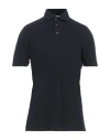 Brunello Cucinelli Man Polo Shirt Navy Blue Size L Cotton