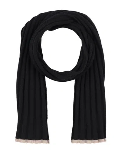 Brunello Cucinelli Man Scarf Black Size - Cashmere