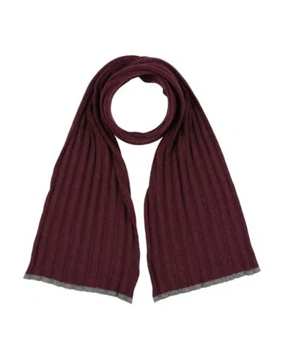 Brunello Cucinelli Man Scarf Burgundy Size - Cashmere In Purple