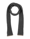 Brunello Cucinelli Man Scarf Gunmetal Size - Cashmere In Gray