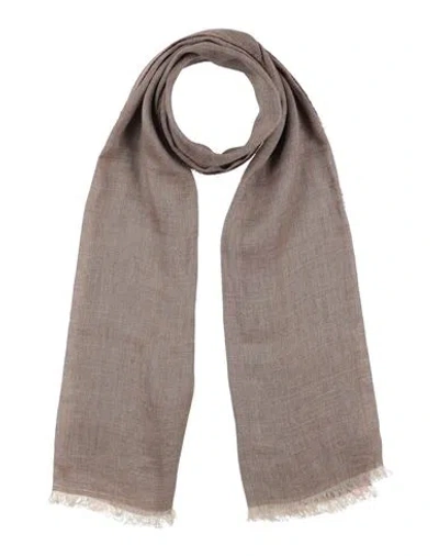 Brunello Cucinelli Man Scarf Sand Size - Linen, Silk In Beige