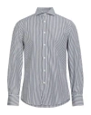 Brunello Cucinelli Man Shirt Black Size 3xl Cotton In Gray