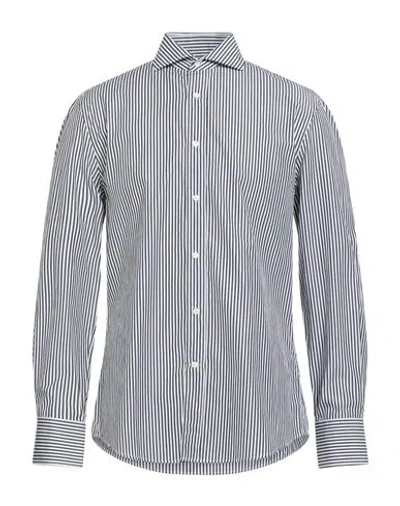 Brunello Cucinelli Man Shirt Black Size 3xl Cotton In Gray