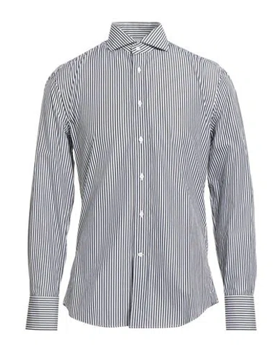 Brunello Cucinelli Man Shirt Black Size M Cotton In White