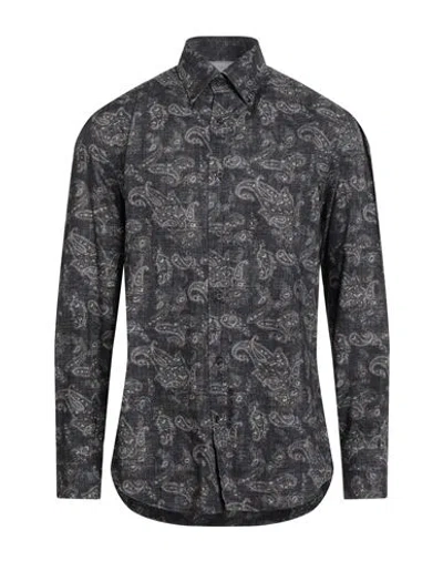 BRUNELLO CUCINELLI BRUNELLO CUCINELLI MAN SHIRT CHARCOAL SIZE XXL COTTON