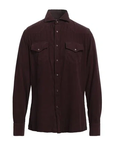 Brunello Cucinelli Man Shirt Deep Purple Size Xl Cotton