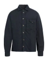 Brunello Cucinelli Man Shirt Midnight Blue Size 44 Linen, Cotton