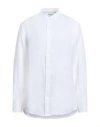 Brunello Cucinelli Man Shirt White Size 3xl Linen, Cotton