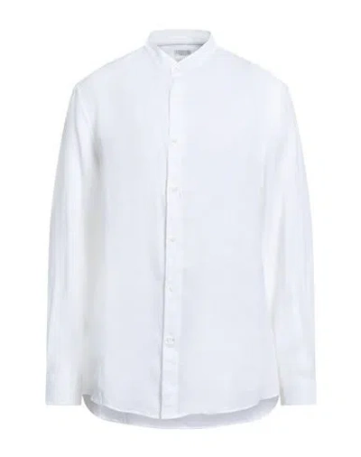 Brunello Cucinelli Man Shirt White Size 3xl Linen, Cotton