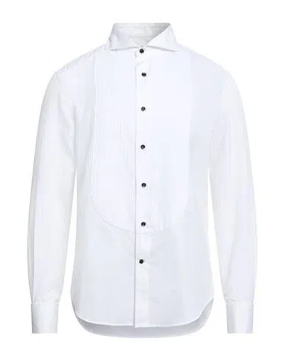 Brunello Cucinelli Man Shirt White Size Xxl Cotton