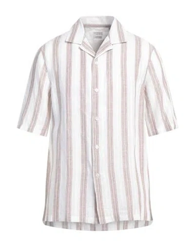 Brunello Cucinelli Man Shirt White Size 3xl Linen, Cotton