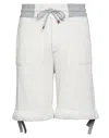 Brunello Cucinelli Man Shorts & Bermuda Shorts Ivory Size Xl Cotton In Ivory