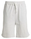 Brunello Cucinelli Man Shorts & Bermuda Shorts Light Grey Size Xxl Cotton, Polyamide In Grey