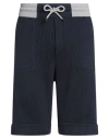 Brunello Cucinelli Man Shorts & Bermuda Shorts Midnight Blue Size L Cotton