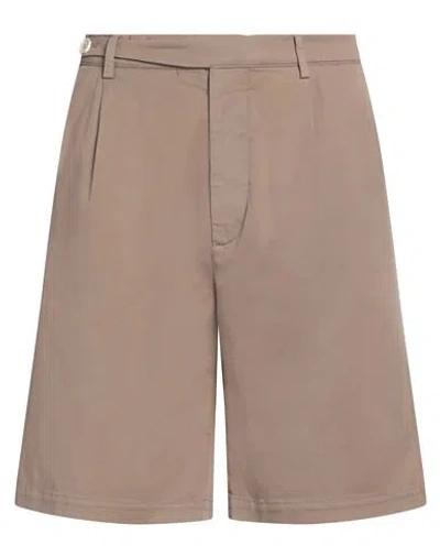 Brunello Cucinelli Man Shorts & Bermuda Shorts Sand Size 32 Cotton, Elastane In Beige