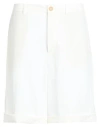 Brunello Cucinelli Man Shorts & Bermuda Shorts White Size 42 Linen In White