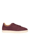 Brunello Cucinelli Grained Nubuck Low Top Sneaker In Purple