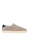 Brunello Cucinelli Man Sneakers Grey Size 9 Leather In Grey