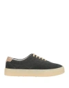 Brunello Cucinelli Corduroy Lace-up Sneakers In Grey