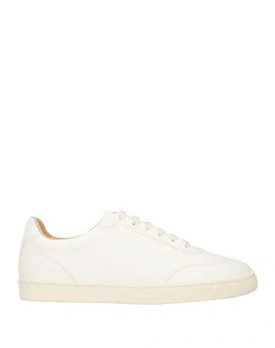 Brunello Cucinelli Man Sneakers White Size 8 Leather