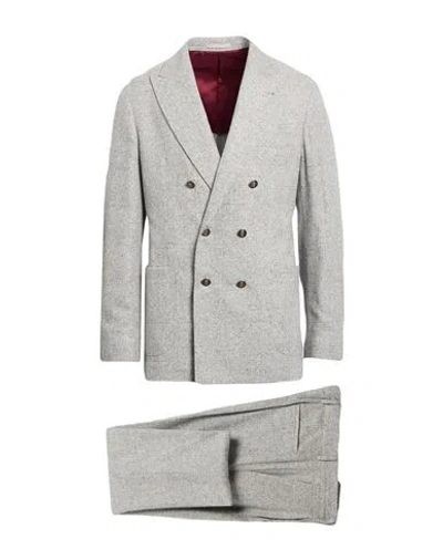 Brunello Cucinelli Man Suit Light Grey Size 36 Silk, Wool, Cashmere