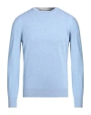 Brunello Cucinelli Man Sweater Azure Size 48 Cashmere In Blue
