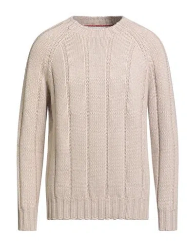 Brunello Cucinelli Man Sweater Beige Size 46 Cashmere In Neutral