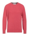 Brunello Cucinelli Man Sweater Brick Red Size 44 Cashmere In Red