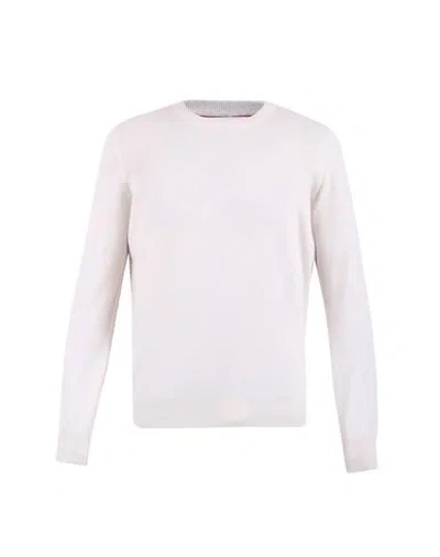 Brunello Cucinelli Man Sweater Cream Size 44 Cashmere In White