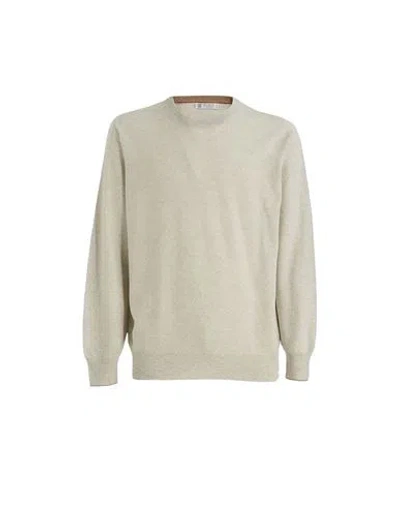 Brunello Cucinelli Man Sweater Grey Size 42 Cashmere