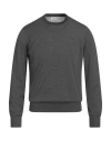 Brunello Cucinelli Man Sweater Grey Size 42 Cashmere, Silk In Gray