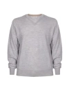 BRUNELLO CUCINELLI BRUNELLO CUCINELLI BRUNELLO CUCINELLI PULLOVER MAN SWEATER GREY SIZE 46 WOOL