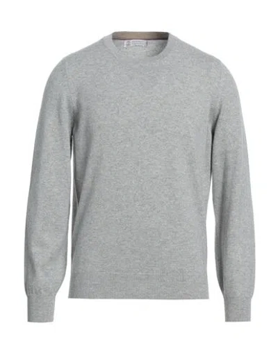 Brunello Cucinelli Man Sweater Light Grey Size 46 Cashmere