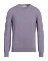 Brunello Cucinelli Man Sweater Lilac Size 38 Cashmere