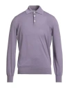 Brunello Cucinelli Man Sweater Lilac Size 50 Virgin Wool, Cashmere In Purple