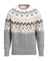 Brunello Cucinelli Man Sweater Off White Size 40 Cashmere In Multi