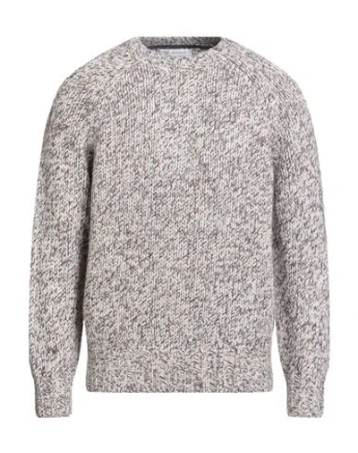 BRUNELLO CUCINELLI BRUNELLO CUCINELLI MAN SWEATER PURPLE SIZE 46 VIRGIN WOOL, CASHMERE, SILK