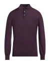 Brunello Cucinelli Man Sweater Purple Size 46 Virgin Wool, Cashmere