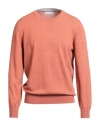 Brunello Cucinelli Man Sweater Rust Size 50 Cashmere In Pink