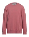 Brunello Cucinelli Man Sweatshirt Antique Rose Size Xl Cotton, Polyamide In Pink