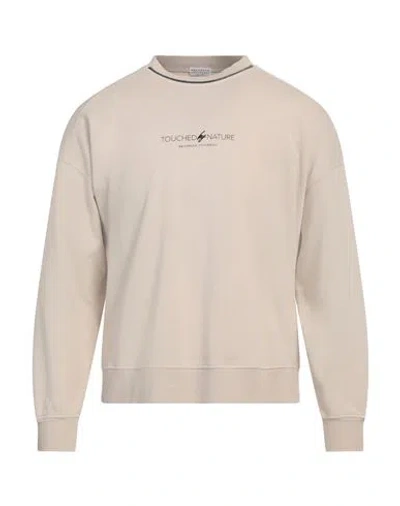 Brunello Cucinelli Woman Sweatshirt Beige Size M Cotton, Elastane, Acetate, Silk, Ecobrass