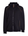 Brunello Cucinelli Man Sweatshirt Black Size M Cotton, Polyamide, Polyurethane, Polyester In Black