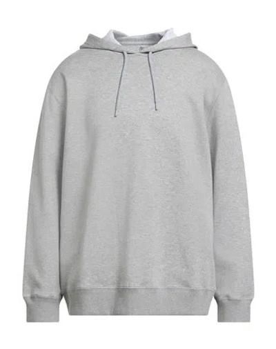 BRUNELLO CUCINELLI BRUNELLO CUCINELLI MAN SWEATSHIRT GREY SIZE XL COTTON, POLYAMIDE, CASHMERE, SILK