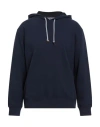 Brunello Cucinelli Man Sweatshirt Navy Size M Cotton In Blue