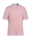Brunello Cucinelli Man T-shirt Antique Rose Size Xxl Cotton In Pink
