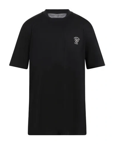 Brunello Cucinelli Man T-shirt Black Size Xxl Cotton