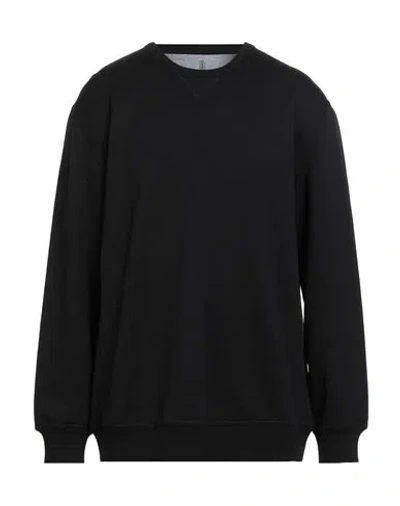 Brunello Cucinelli Man T-shirt Black Size Xxl Cotton, Polyamide, Cashmere, Silk