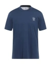 Brunello Cucinelli Man T-shirt Blue Size 3xl Cotton